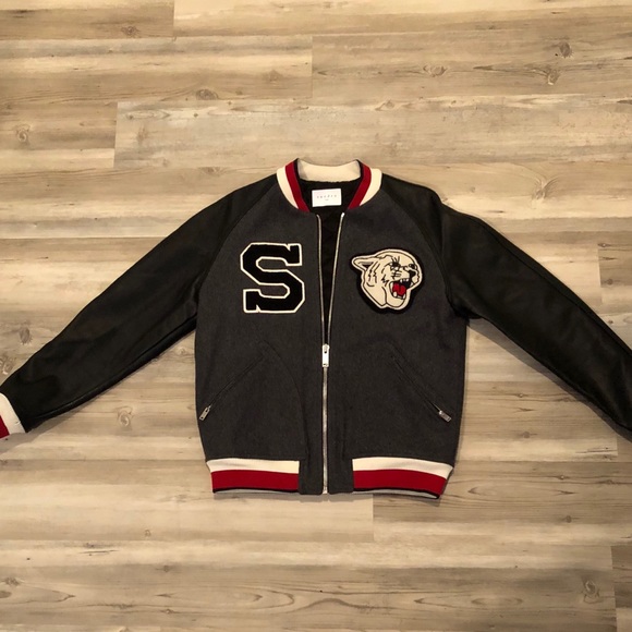 sandro baseball jacket